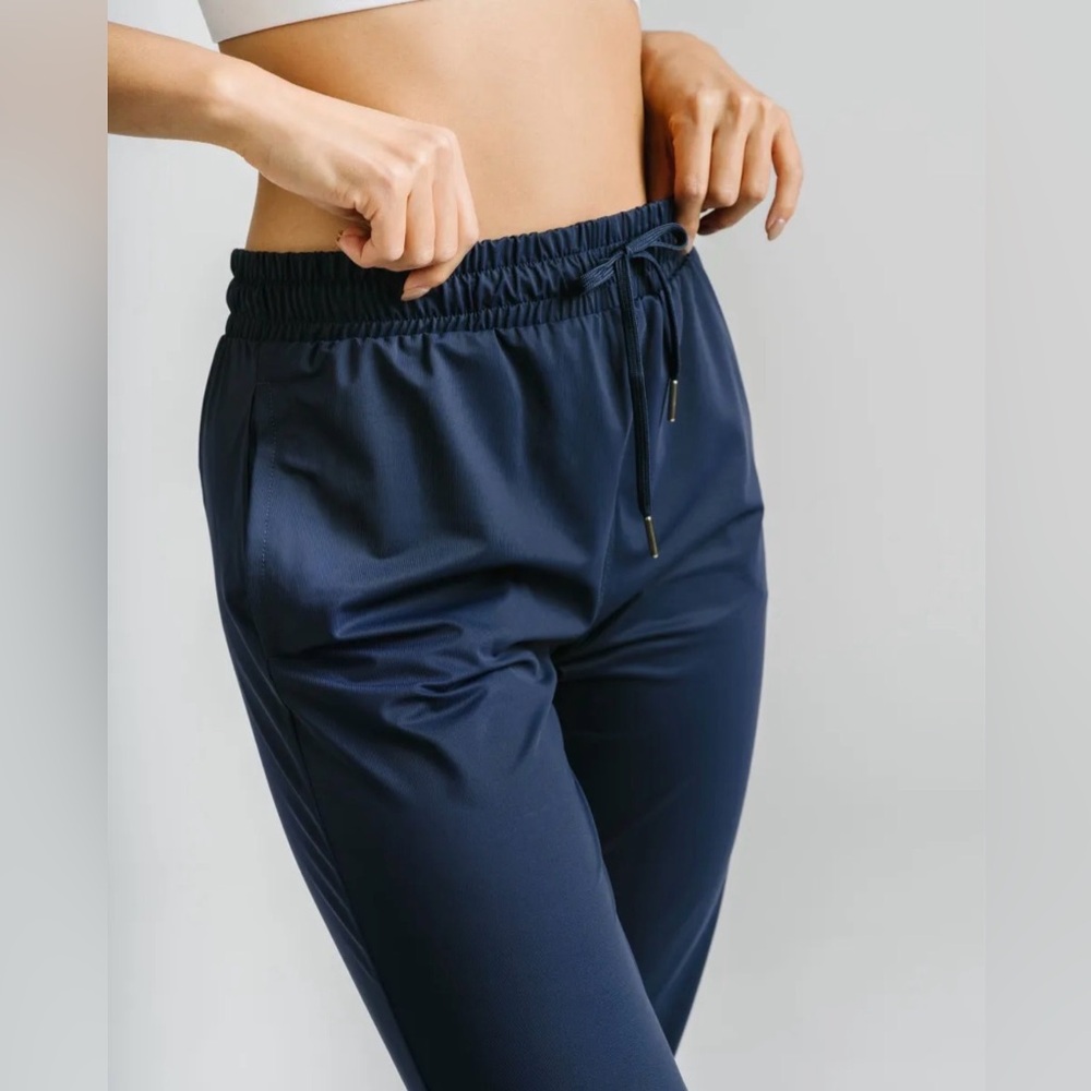 ZYIA Dark Teal Everywhere Zipper Joggers